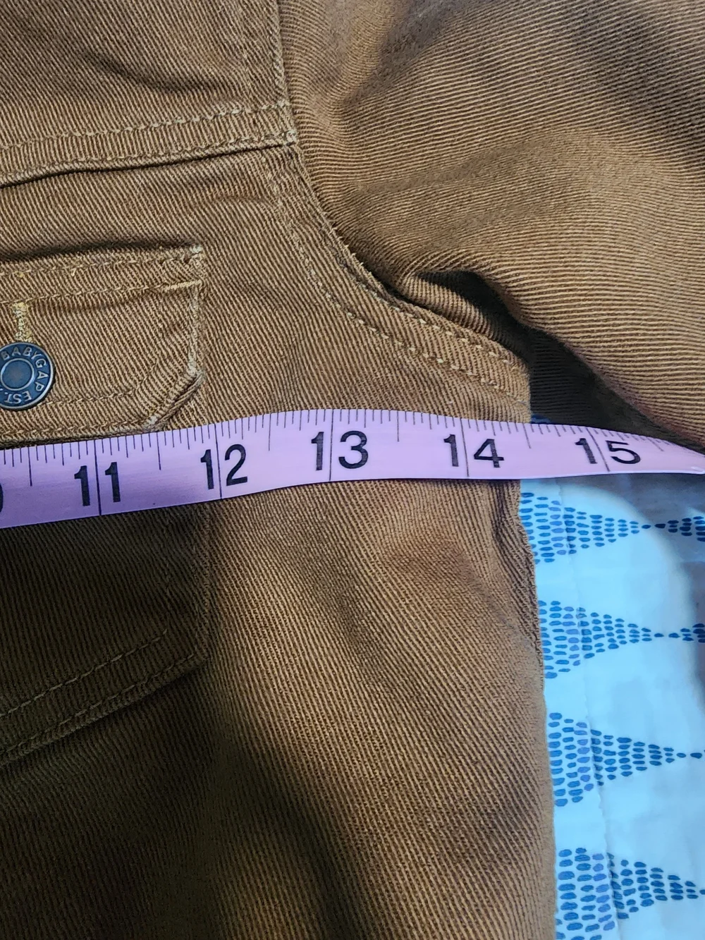 GAP Kids Tan Brown Sherpa-Lined Jean Jacket Size 5